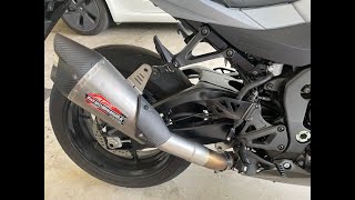 GSXR1000 M2  AT2 STAINLESS SLIPON with silencer [upl. by Schear]