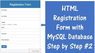 How to Connect HTML Form with MySQL Database using PHP [upl. by Nahgeam889]