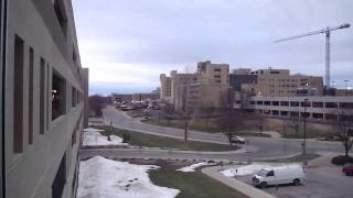 Scenic Kone Monospace MRL Traction Elevator at Parking Structure 7 University of MO [upl. by Annaerdna]