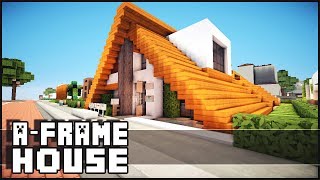 Minecraft  Small AFrame House [upl. by Airogerg]