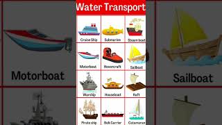 Water Transport Name transport english [upl. by Barton]