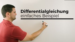 Differentialgleichung Differenzialgleichung lösen einfaches Beispiel  Mathe by Daniel Jung [upl. by Kartis886]