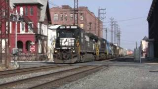 Norfolk Southern Train 19G Gets One BUMPY Ride [upl. by Yaluz375]