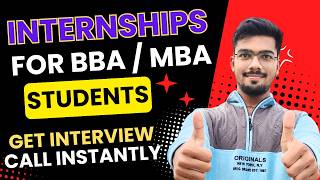 Internships for BBA  MBA Students  Paid Internships  Internships wth PPO  Shubham Shah [upl. by Laurence]