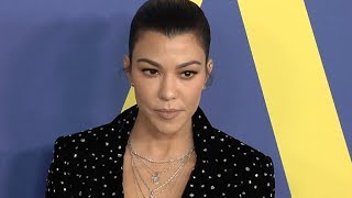 Kourtney Kardashian at the 2018 CFDA Fashion Awards red carpet in New York [upl. by Akalam]