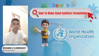 How To Make Hand Sanitizer with recommendation of WHO Basic Math B Pharmacy 2024 [upl. by Ailecara]