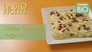 Seitan tonnato Vegano  EcomarketBio [upl. by Eenat]