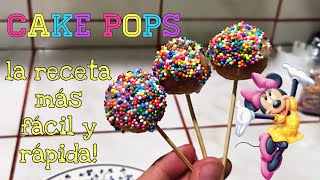 Cake pops fáciles rápidos y muy deliciosos  con leche condensada [upl. by Primaveria671]