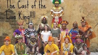 Meeting the Cast of the Lion King DCP Spring 2016 [upl. by Enelez]