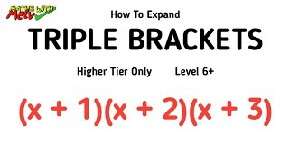 Easy Method For Expanding Triple Brackets GCSE Maths Revision amp Questions [upl. by Cherilynn430]