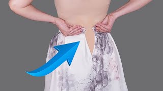 How to upsize a skirt in the waist to fit you perfectly  a sewing trick [upl. by Celle]