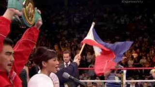 Kyla sings Philippine National Anthem 2007 PacquiaoBarrera [upl. by Pearson]