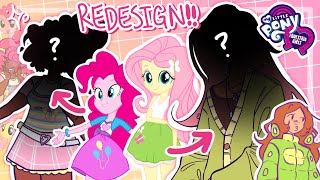 redesigning my little pony EQUESTRIA GIRLS ☆ art  commentary [upl. by Novled]