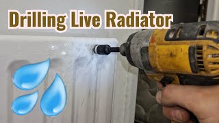 Broken Bleed Valve DIY Drilling LIVE Easi Bleed to Radiator Link Below [upl. by Aserat]