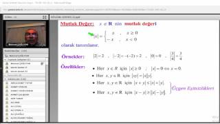 Üniversite Matematik 1  1Ders [upl. by Kolivas]