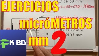 Ejercicios de Test de MICRÓMETROS en MILÍMETROS 2  Herramientas de Medición [upl. by Ahseat]