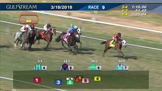 Gulfstream Park Race 9  March 18 2018 [upl. by Fatsug666]