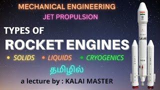 TYPES OF ROCKET ENGINES EXPLAINED IN TAMILWHAT IS SPECIFIC IMPULSE IN TAMILJET PROPULSION [upl. by Krantz]