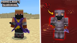 10 Year Old Tries Make NETHERITE ARMOR In Minecraft Survival Episode 4 [upl. by Grim]