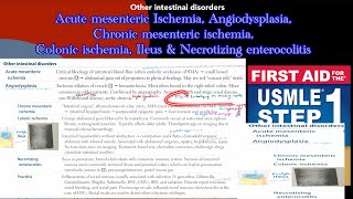 Acute amp chronic mesenteric ischemia Angiodysplasia colonic ischemia ileus amp Necrotizing enterocol [upl. by Sheng]