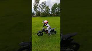 we put the Kurz 110 in the Stomp 90 stomp kurz pitbike dirtbikekids youtubeshorts [upl. by Amelina]