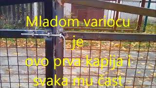 Varenje kapije aparatom marke Varstroj varex 180 [upl. by Leilah]