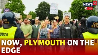 UK Protests Live  Police Injured And Van Damaged In Plymouth Protests  Live News  N18G  UK News [upl. by Jessa]