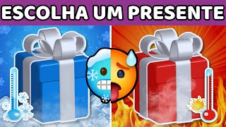 🥶🥵FRIO OU QUENTE😱ESCOLHA UM PRESENTE Jogo das Escolhas Quiz Choose Your Gift🎁 [upl. by Ellivnarg]