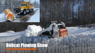 Plowing SnowMACK GraniteBOBCAT T190 [upl. by Laryssa465]