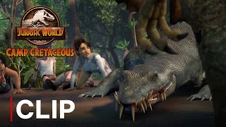 Nothosaurus VS Dilophosaurus  JURASSIC WORLD CAMP CRETACEOUS NETFLIX [upl. by Asial]