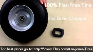 Flat Proof Dixie Chopper Mower Deck Tiresmov [upl. by Saenihp]