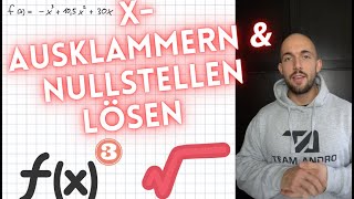 Nullstellen durch ausklammern lösen  Funktion  X Hoch 3 [upl. by Lali383]