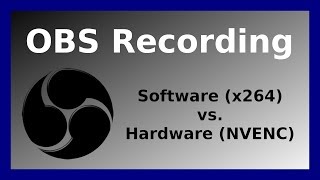 OBS 60 FPS Recording  x264 vs NVENC [upl. by Enyleve]