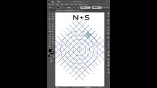 N S Monogram Logo Design in Illustratorshorts logo [upl. by Beaston319]