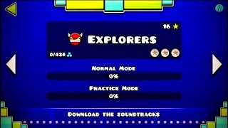 Geometry Dash 22 Explorers Official by RobTop 100 full [upl. by Osborne]