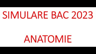 BAC BIOLOGIE SIMULARE 2023 [upl. by Yatnod]