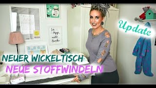 Unser WICKELTISCH mit STOFFWINDELN  Update nach 8 Monaten [upl. by Assenahs]