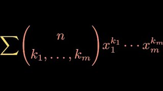 The Multinomial Theorem [upl. by Jorrie204]