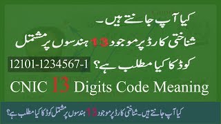 CNIC Number Full Information  Meaning Of CNIC Number  Interesting Information About CNIC [upl. by Aney839]