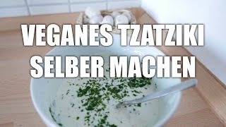 TZATZIKI VEGAN REZEPT  FITNESSIDDE [upl. by Nilyad]