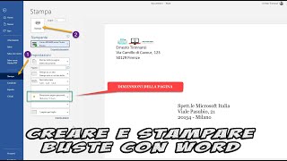 Come stampare una busta con Word [upl. by Tompkins]