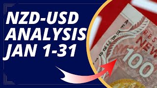 NZD USD Monthly Analysis for January 131 2024 by Nina Fx [upl. by Rifkin]