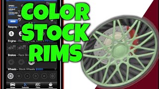 How to Apply Color Stock Wheels on Cars in GTA 5 Online  DogManX [upl. by Pattison]