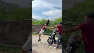 Aisi flip dekhi h gymnast acrobatics action stunt couplegoals backflip viralvideo partner [upl. by Ybroc]