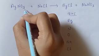 How to balance AgNO3  NaCl  AgCl  NaNO3 [upl. by Cori212]