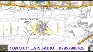 HEATHROW AIRPORT TOPOGRAPHICAL ROUTESALL POSSIBLE ROUTES TOWARDS TERMINALS 2amp 3 IN ENGLISH LANGUAGE [upl. by Targett]