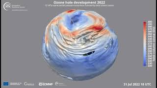 Ozone Hole Development JulySeptember 2022 [upl. by Anade579]