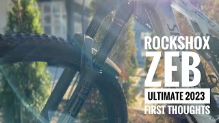 Rockshox Zeb Ultimate 2023 First thoughts [upl. by Aphrodite]