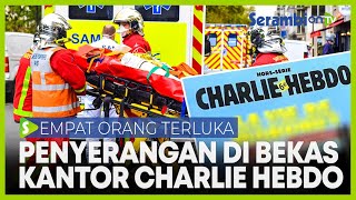 Empat Orang Terluka Akibat Penyerangan Pisau di Bekas Kantor Charlie Hebdo [upl. by Notrom]