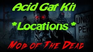 Black ops 2 MOTD Zombies Acid Gat Kit Locations [upl. by Leith791]